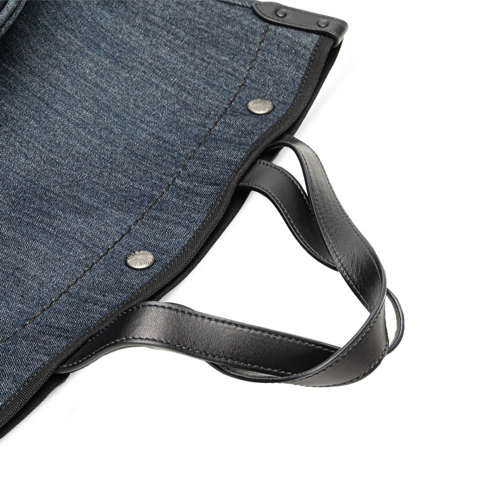 Prada Denim Logo Satchel - Image 12