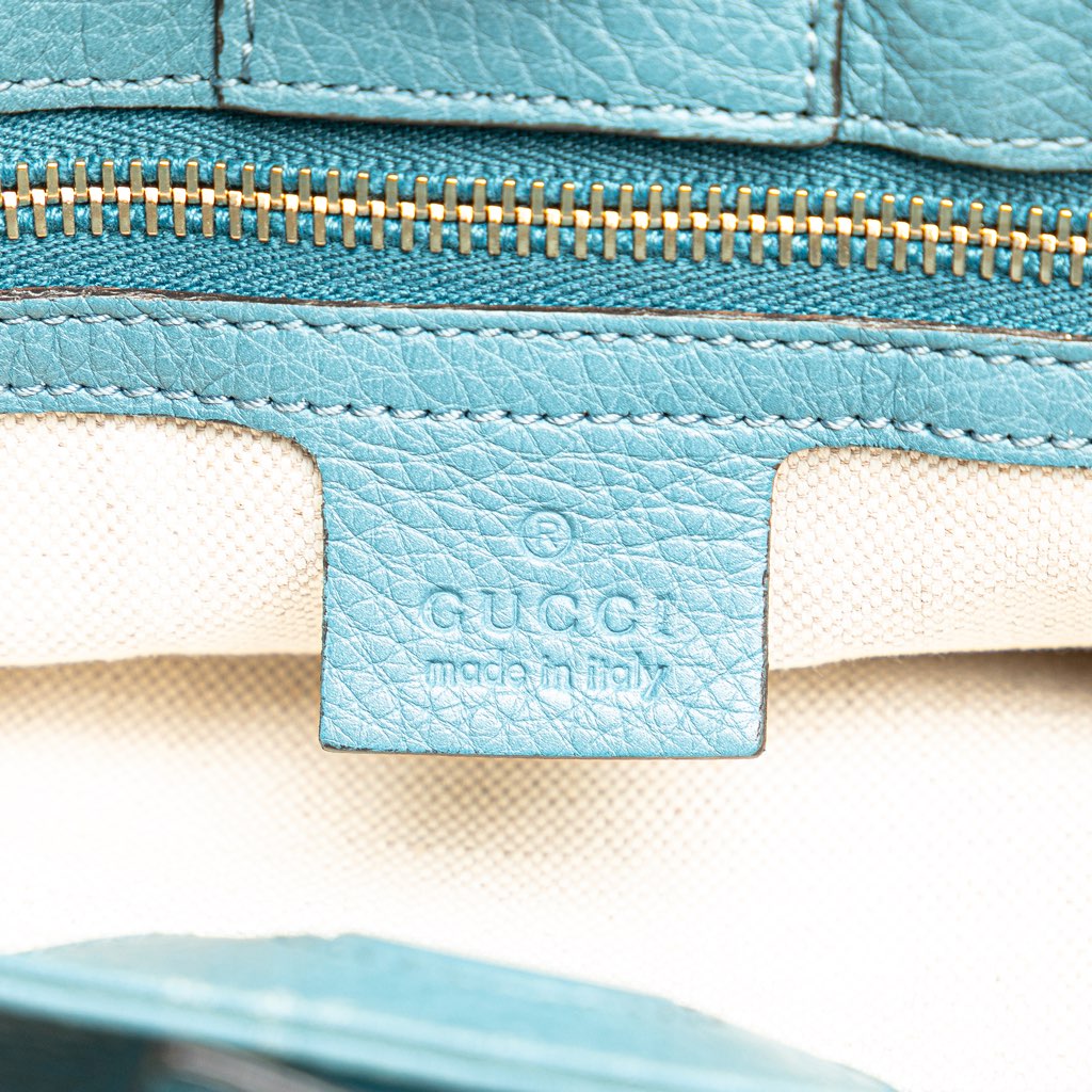 Gucci Small Calfskin Bamboo Shopper Satchel - Side view