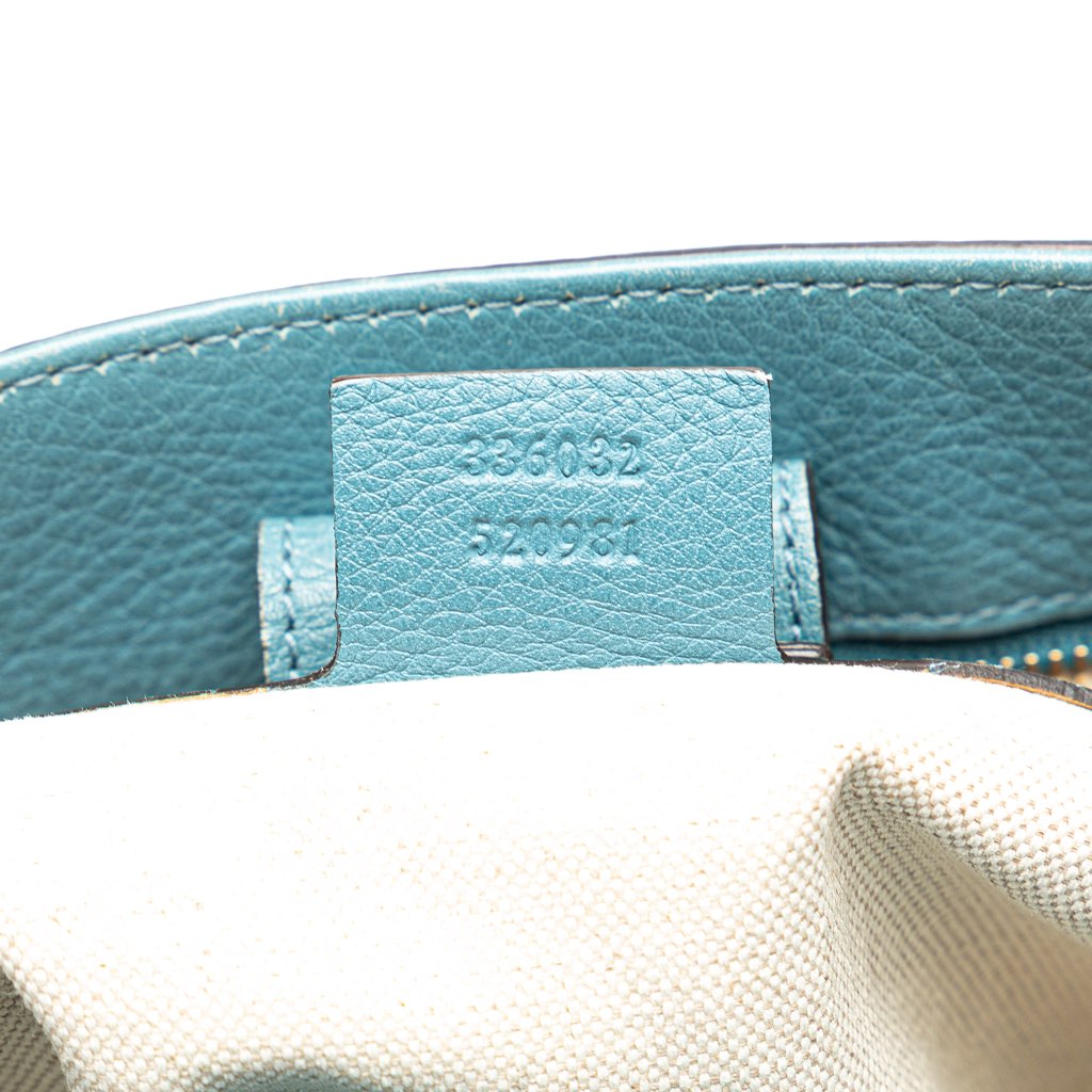 Gucci Small Calfskin Bamboo Shopper Satchel - Detail 1