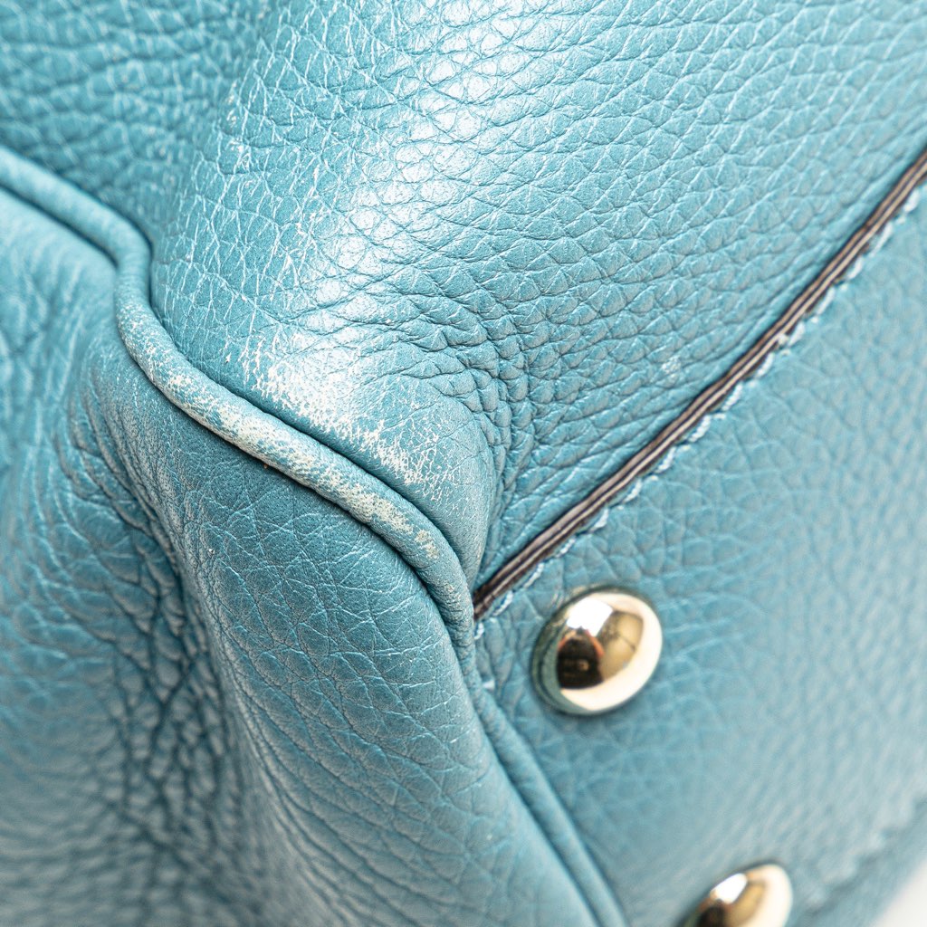 Gucci Small Calfskin Bamboo Shopper Satchel - Image 11