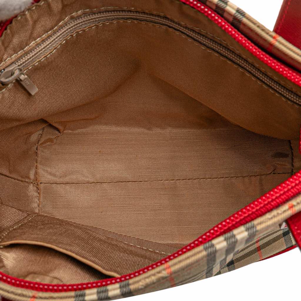 Burberry Haymarket Check Canvas Handbag - 4