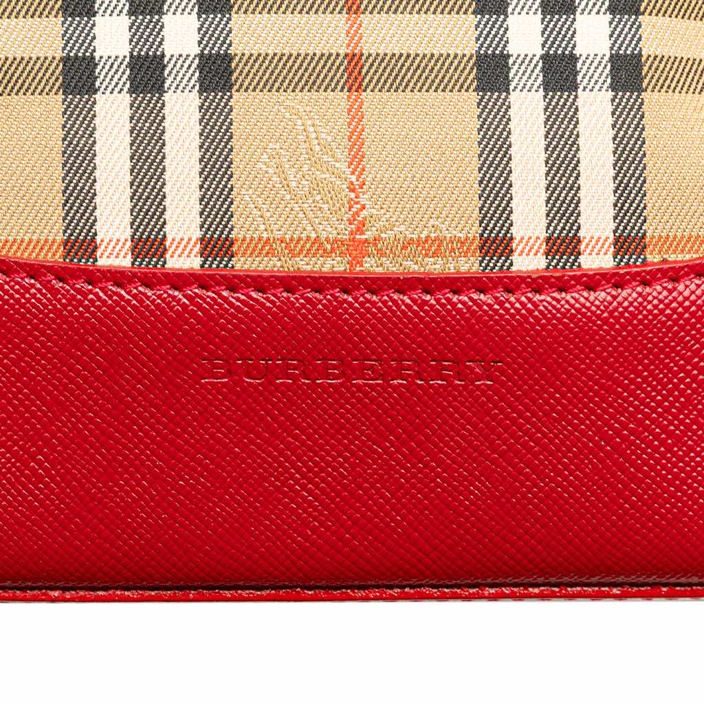 Burberry Haymarket Check Canvas Handbag - Side view