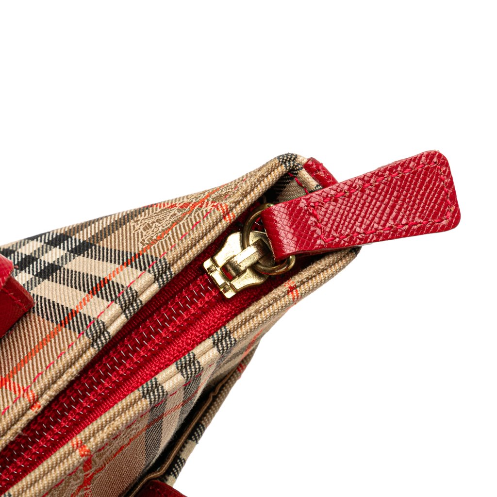 Burberry Haymarket Check Canvas Handbag - Detail 1