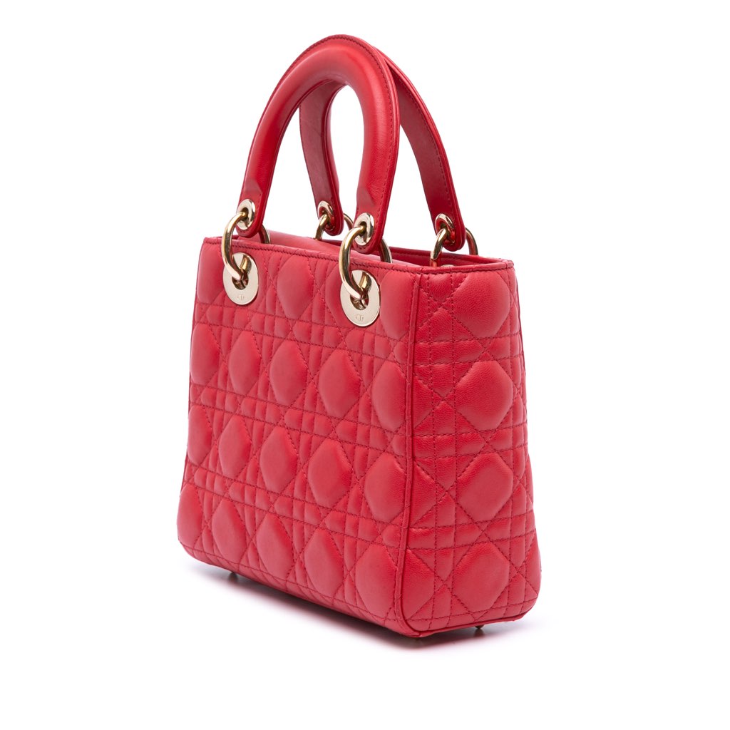 Dior Small Lambskin Cannage My ABCDior Lady Dior - Back view