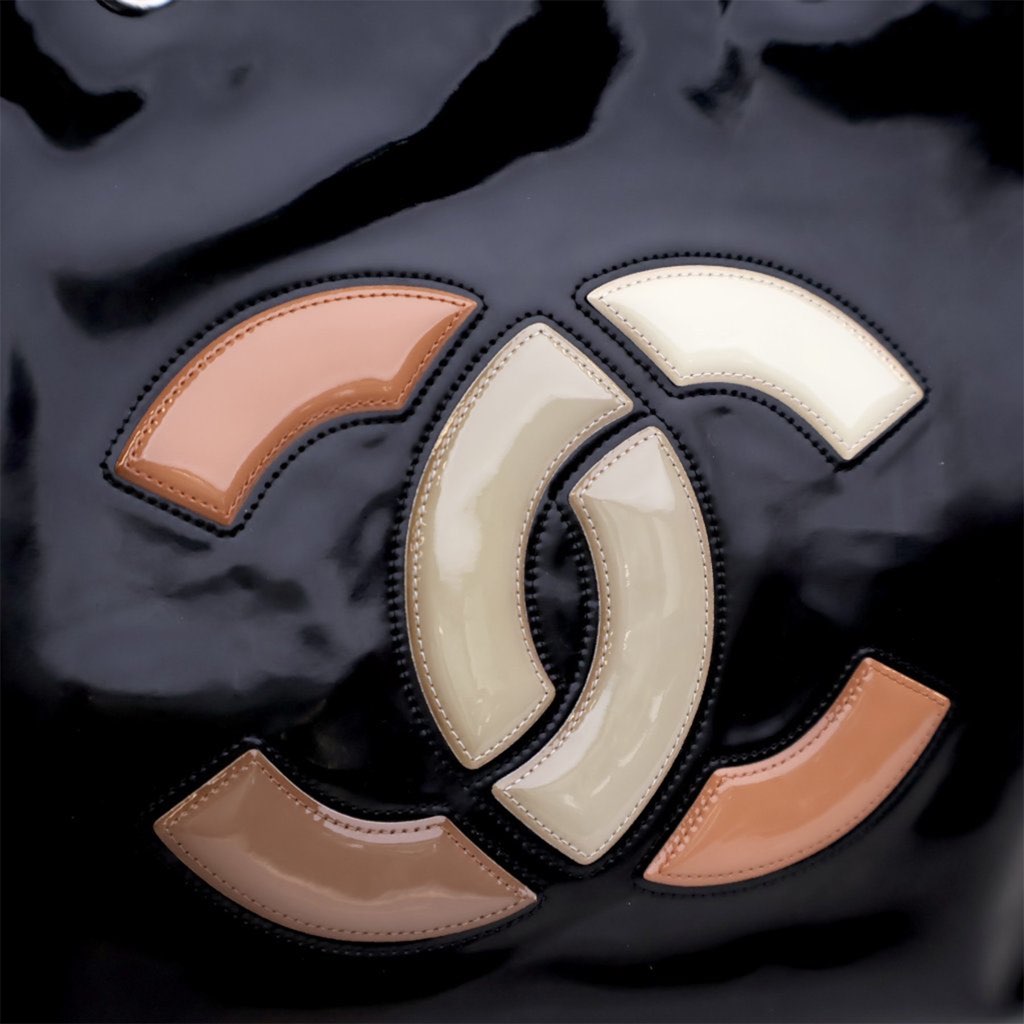 Chanel Patent CC Lipstick Tote - 5