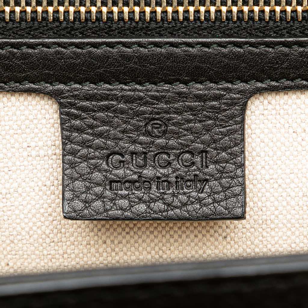 Gucci Medium Calfskin Bamboo Top Handle Bag - 5