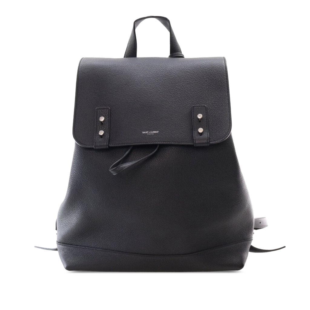 Saint Laurent Grained Calfskin Sac De Jour Backpack