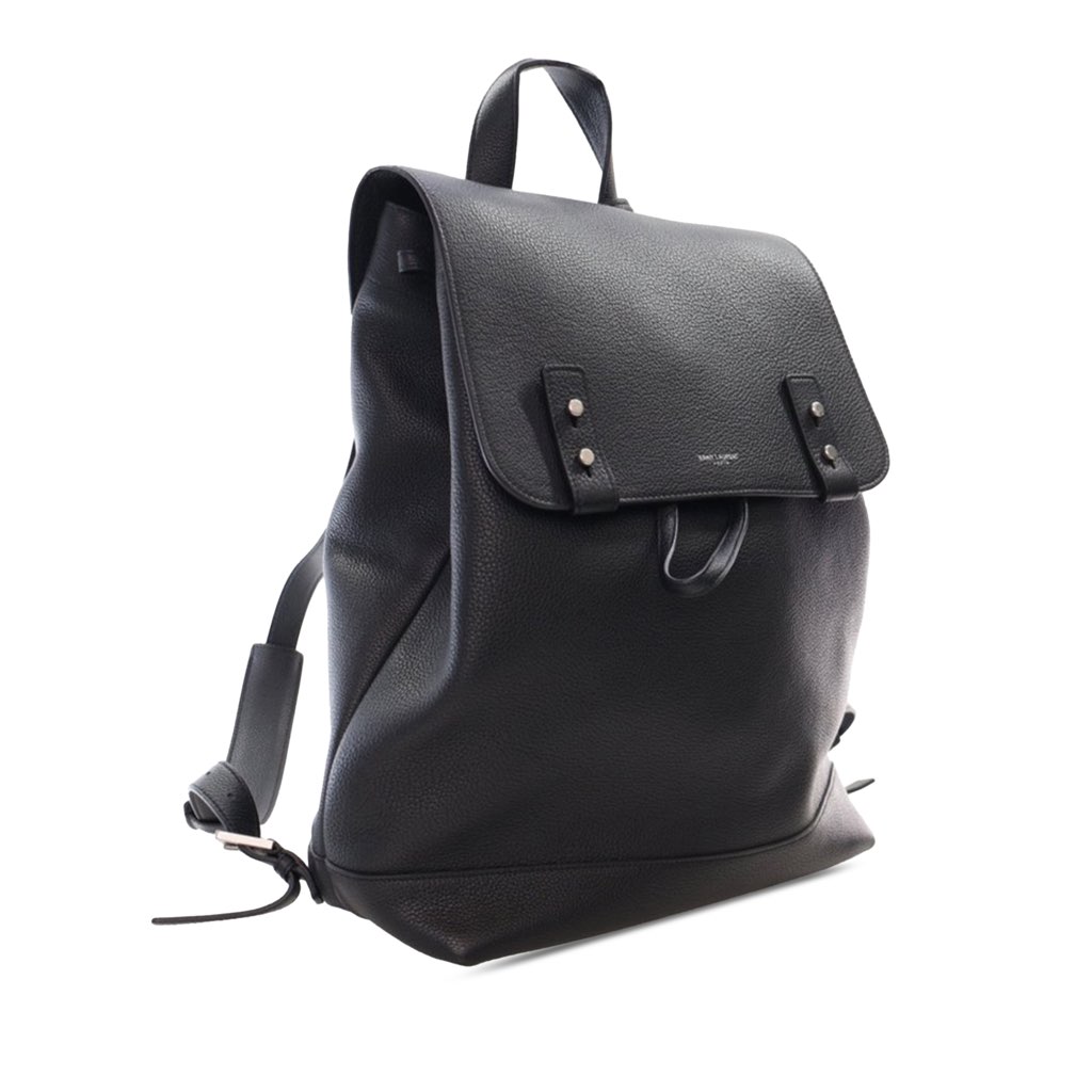 Saint Laurent Grained Calfskin Sac De Jour Backpack - 2