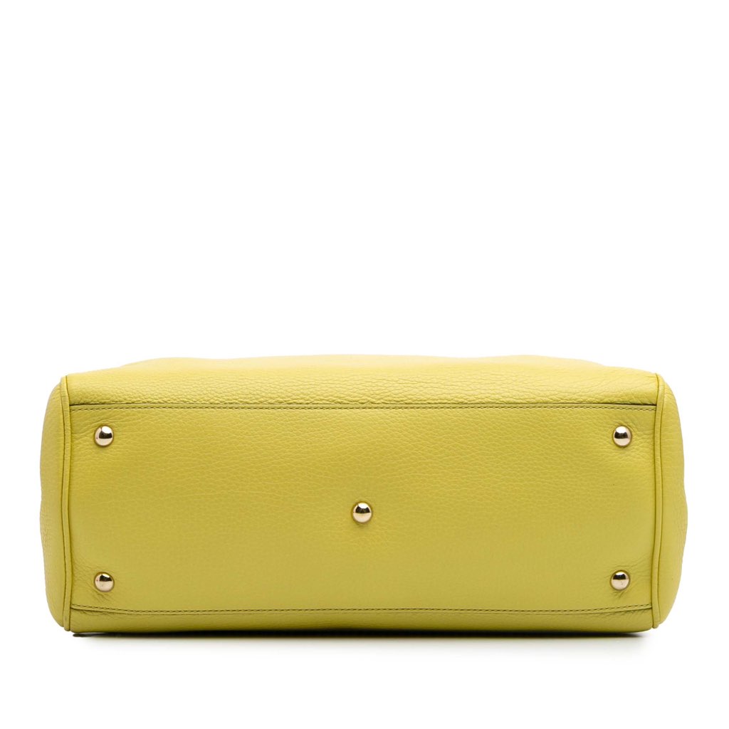 Gucci Medium Calfskin Bamboo Shopper Satchel - 3