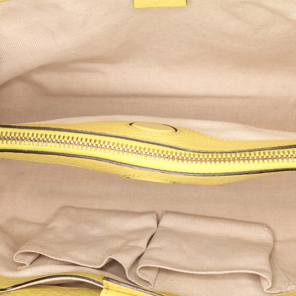 Gucci Medium Calfskin Bamboo Shopper Satchel - 4