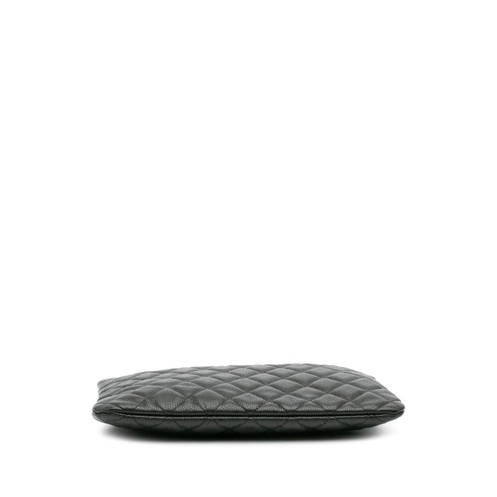 Chanel Medium Quilted Caviar O Case Clutch - 3