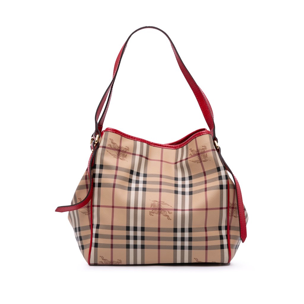 Burberry Small Haymarket Check Coated Canvas Canterbury Tote
