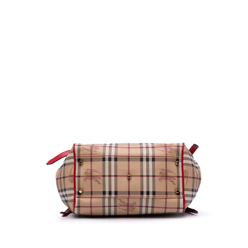 Burberry Small Haymarket Check Coated Canvas Canterbury Tote - Image 6