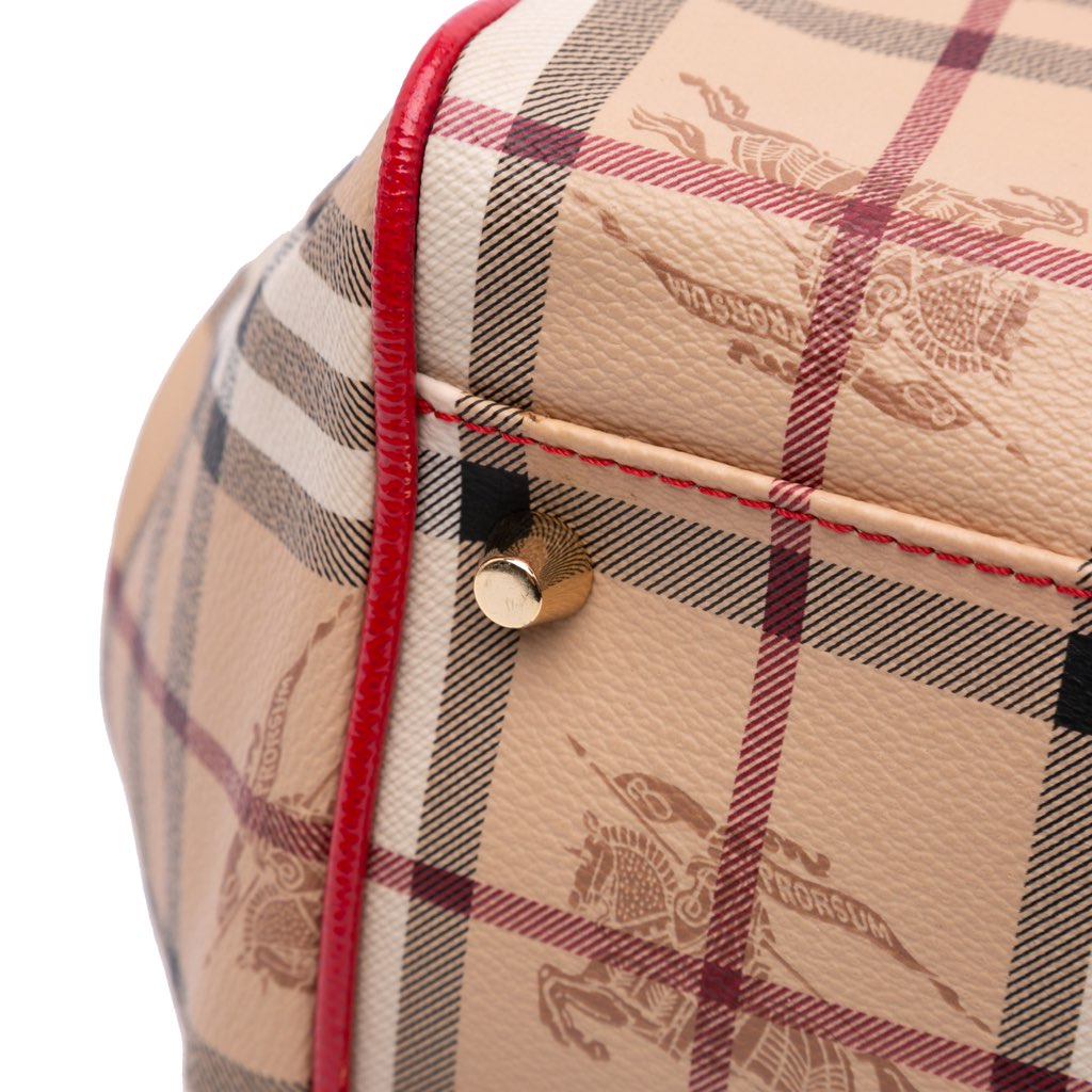 Burberry Small Haymarket Check Coated Canvas Canterbury Tote - Detail 2