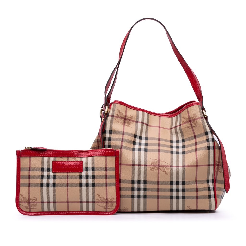 Burberry Small Haymarket Check Coated Canvas Canterbury Tote - Image 11