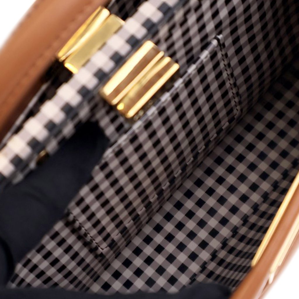 Fendi Mini Leather Iconic Peekaboo Satchel - 5