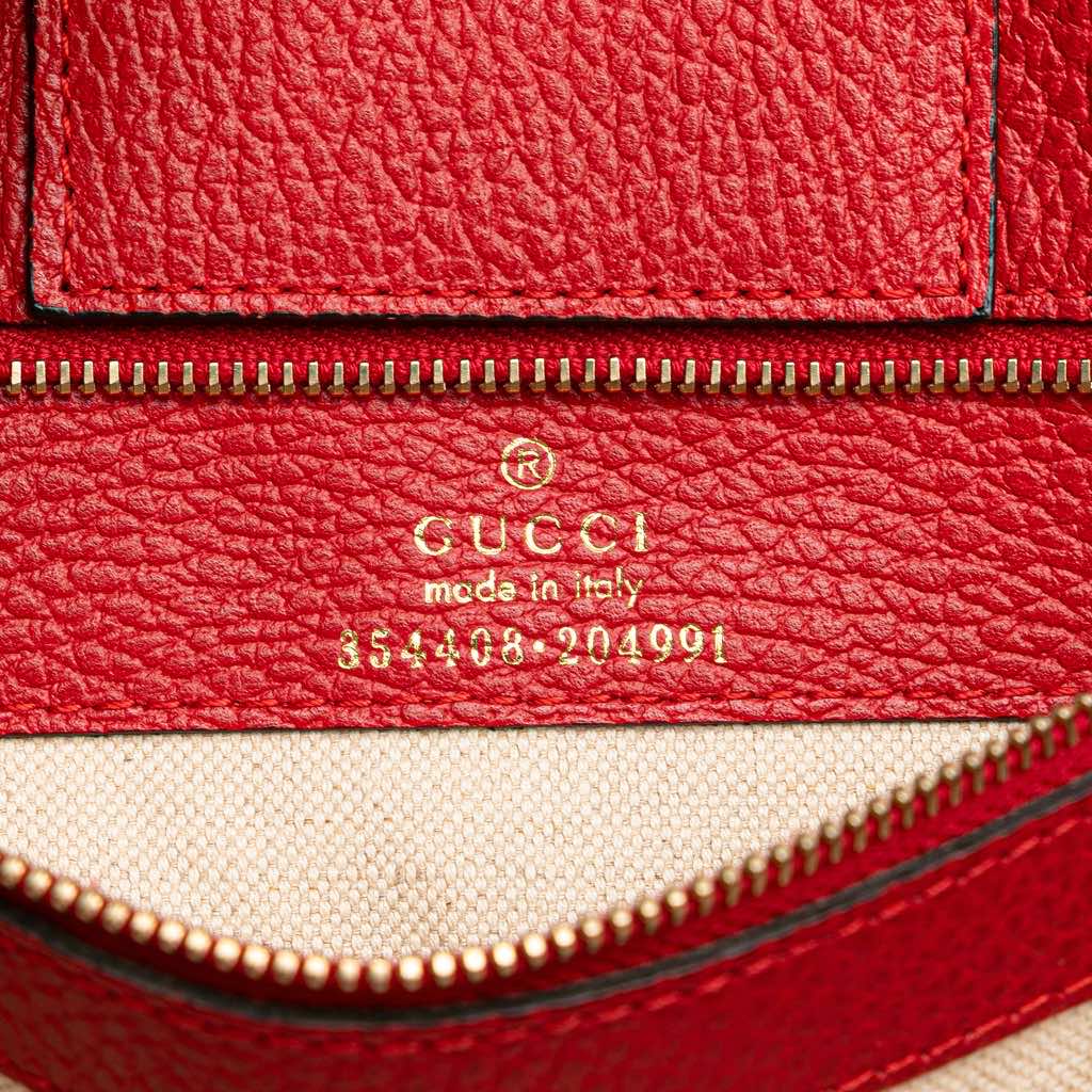 Gucci Medium Leather Swing Tote - Side view