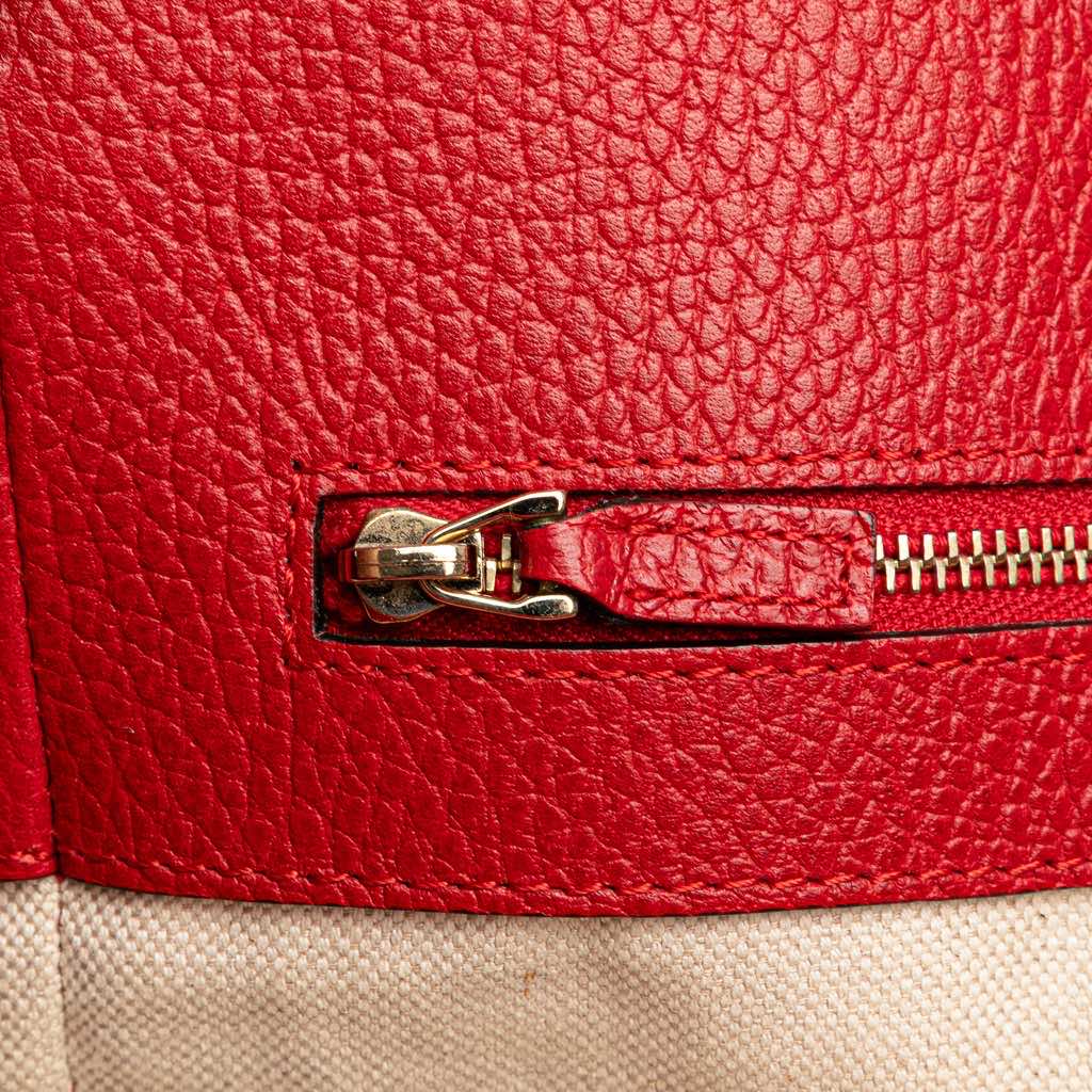 Gucci Medium Leather Swing Tote - Detail 1
