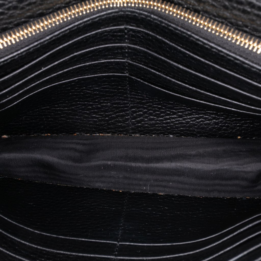 Gucci Leather Interlocking G Dollar Wallet on Chain - 4