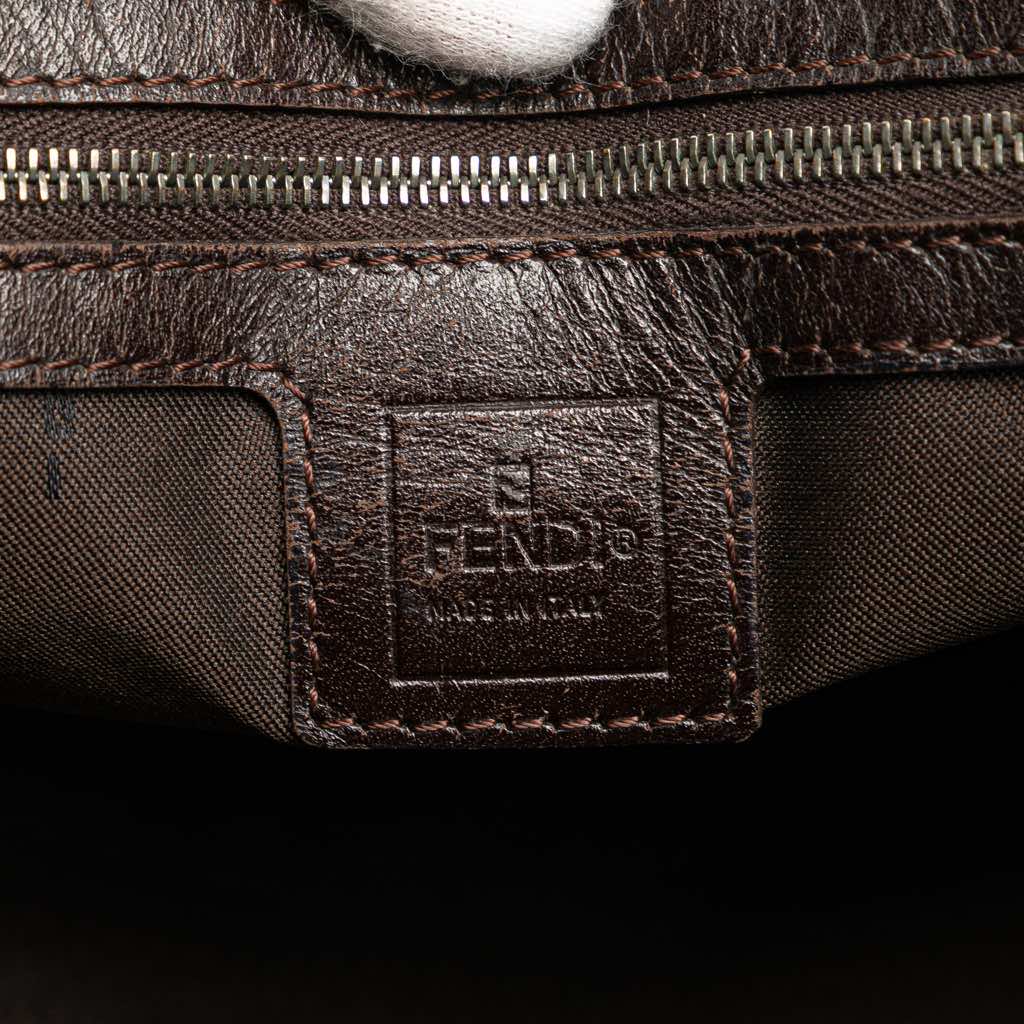 Fendi Small Zucca Canvas Twins Tote - Side view