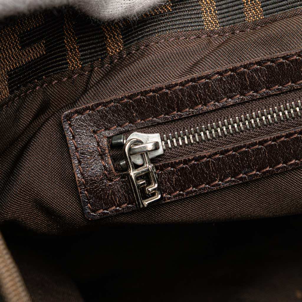 Fendi Small Zucca Canvas Twins Tote - Detail 2