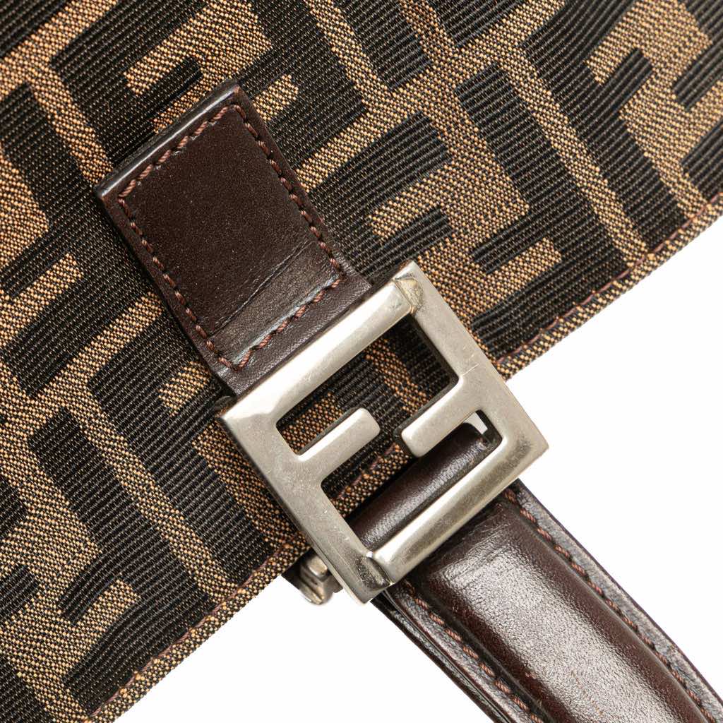 Fendi Small Zucca Canvas Twins Tote - Image 12