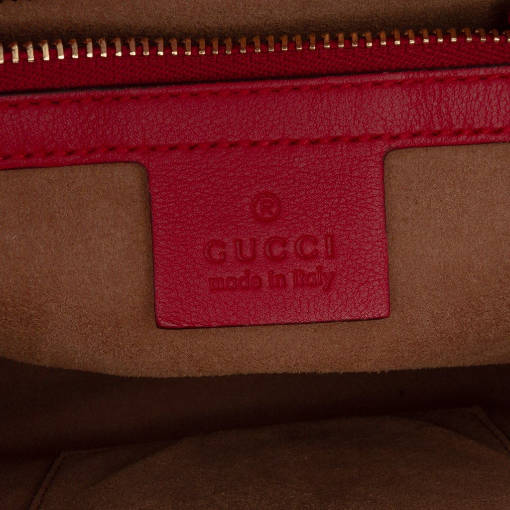 Gucci Small GG Supreme Padlock Satchel - 5
