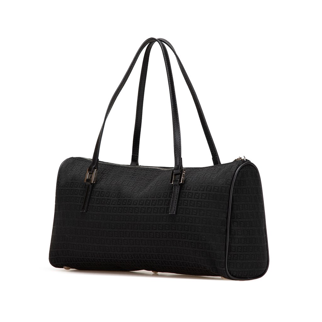 Fendi Micro Zucchino Canvas Bauletto Handbag - 2