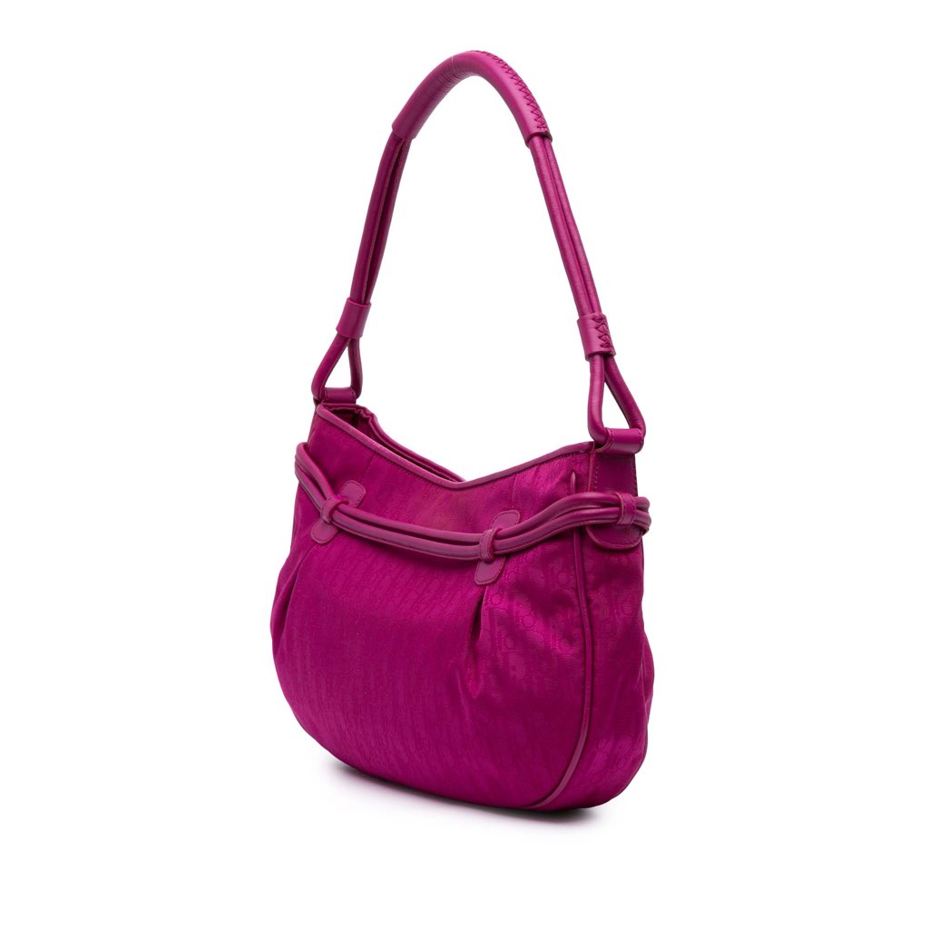 Dior Diorissimo Trotter Canvas Bow Charm Shoulder Bag - 2