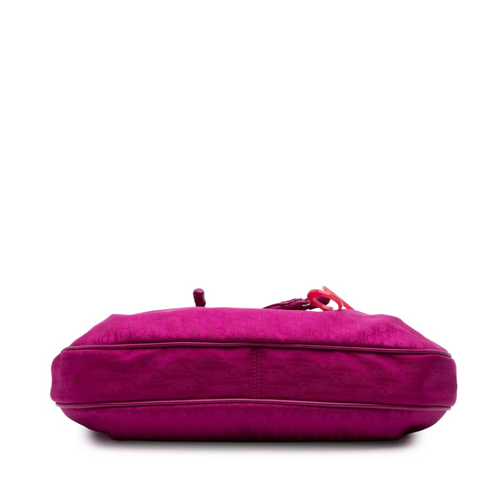 Dior Diorissimo Trotter Canvas Bow Charm Shoulder Bag - 3