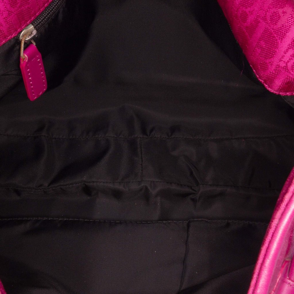 Dior Diorissimo Trotter Canvas Bow Charm Shoulder Bag - 4