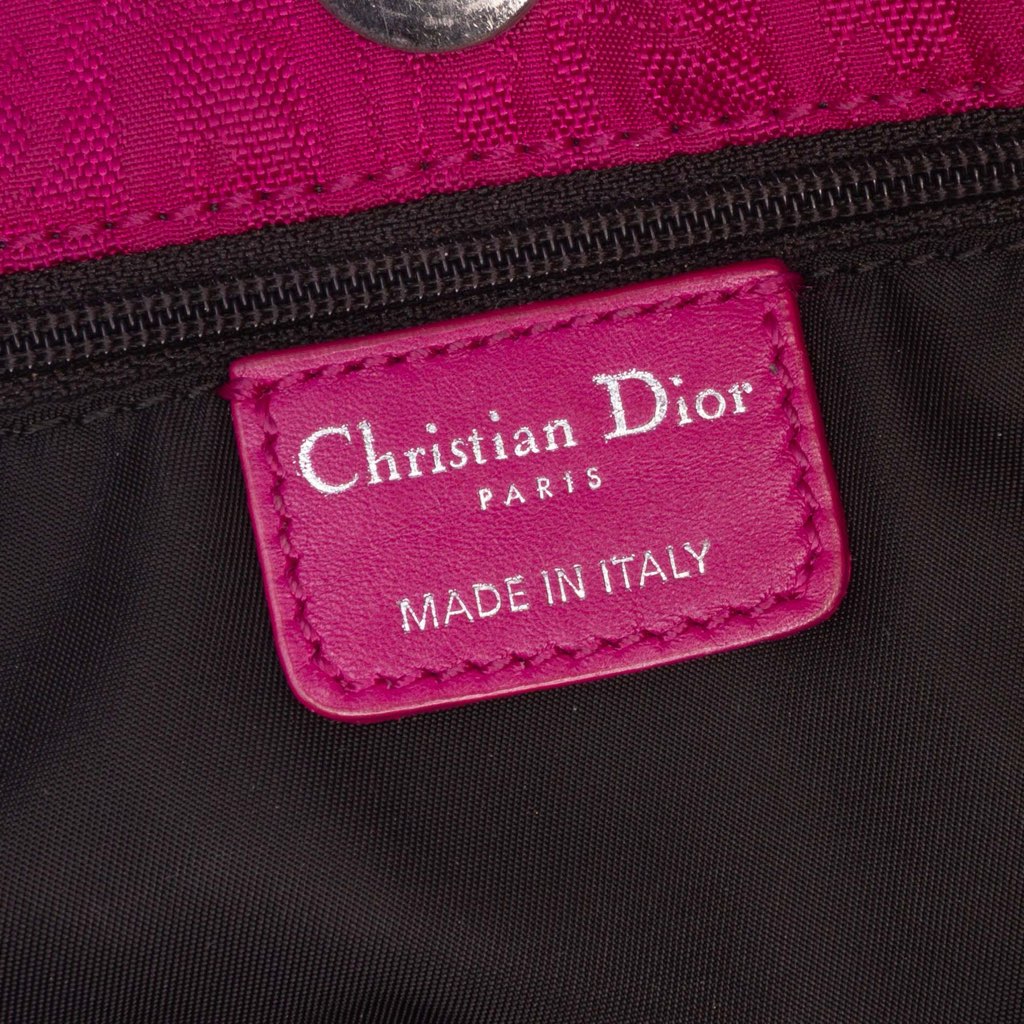 Dior Diorissimo Trotter Canvas Bow Charm Shoulder Bag - 5