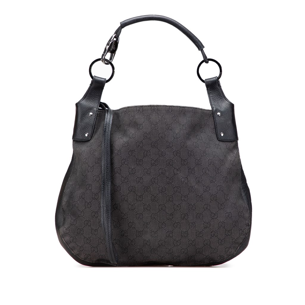 Gucci Large GG Denim Hobo