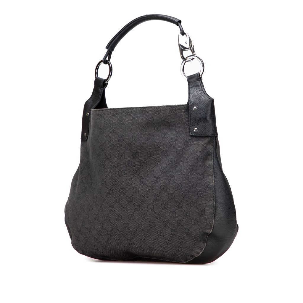 Gucci Large GG Denim Hobo - 2