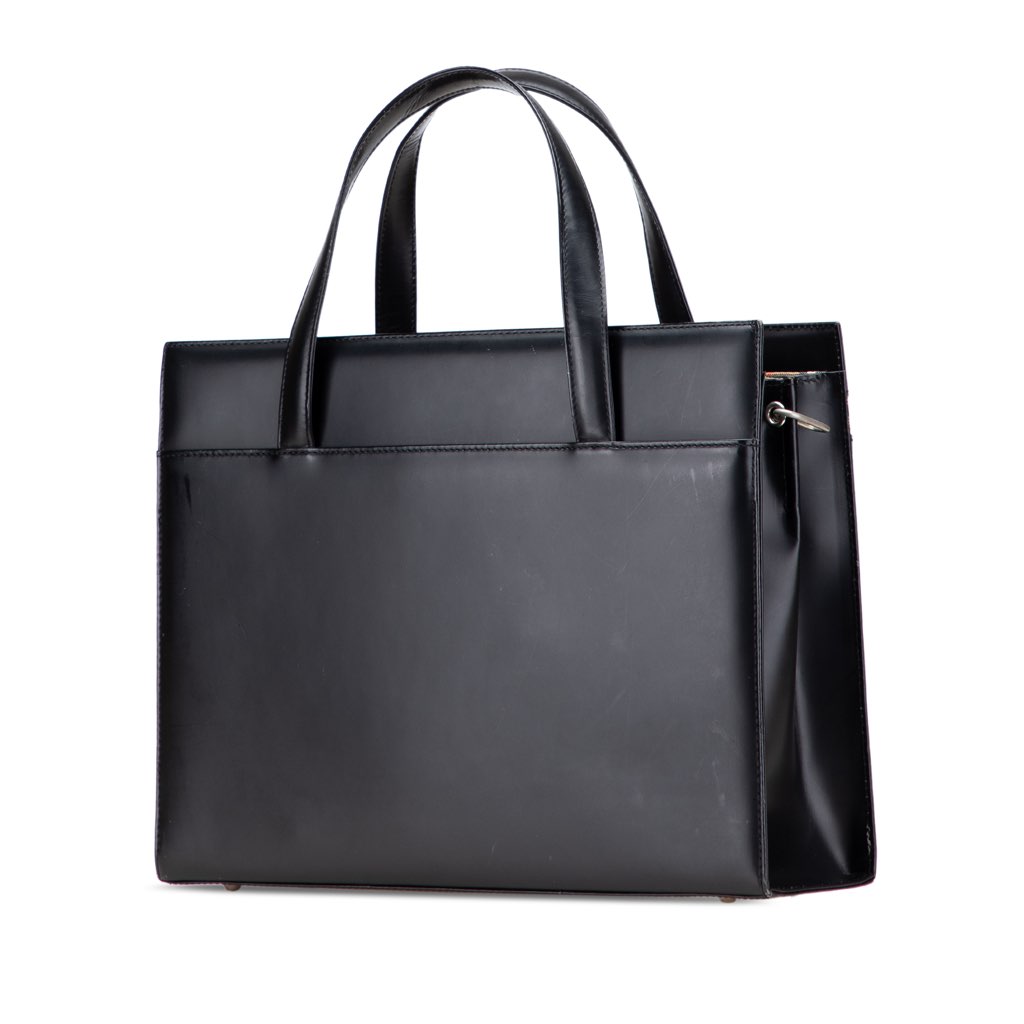 Burberry House Check Trimmed Leather Tote - 2