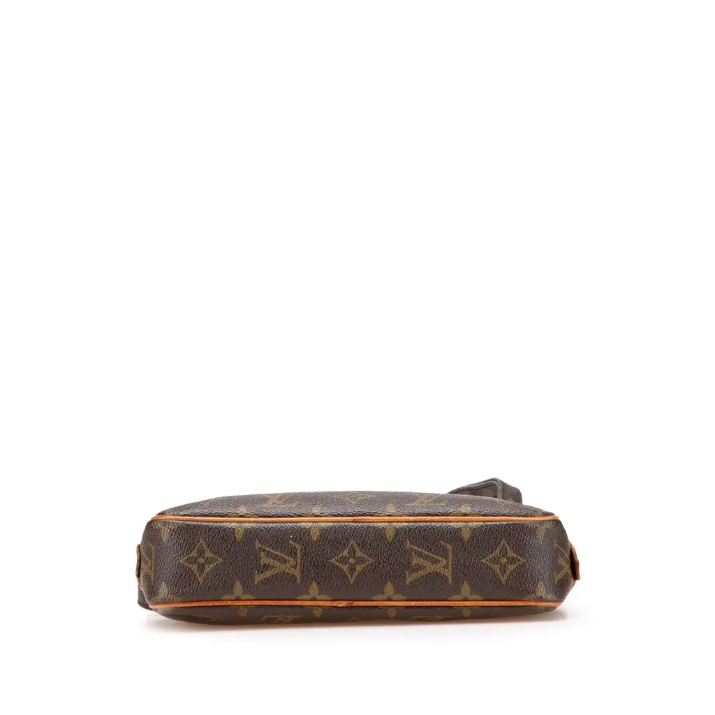 Louis Vuitton Monogram Pochette Marly Bandouliere Brown Canvas Good - Inside View