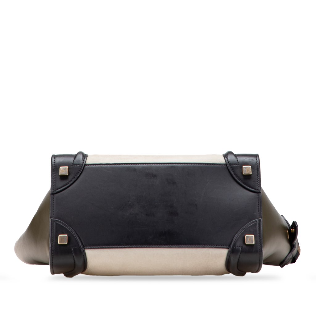 Celine Micro Tricolor Leather Luggage Tote - 3