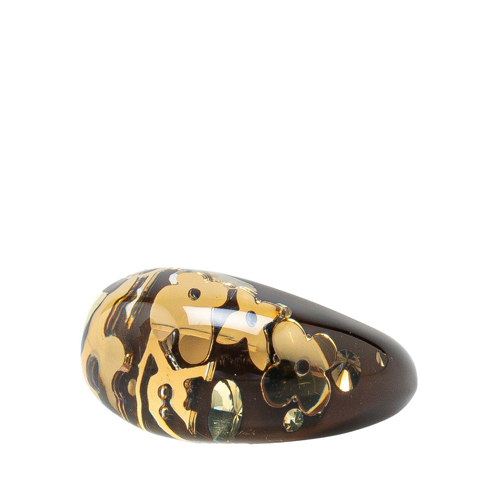 Louis Vuitton Resin Crystal Inclusion Ring - 2