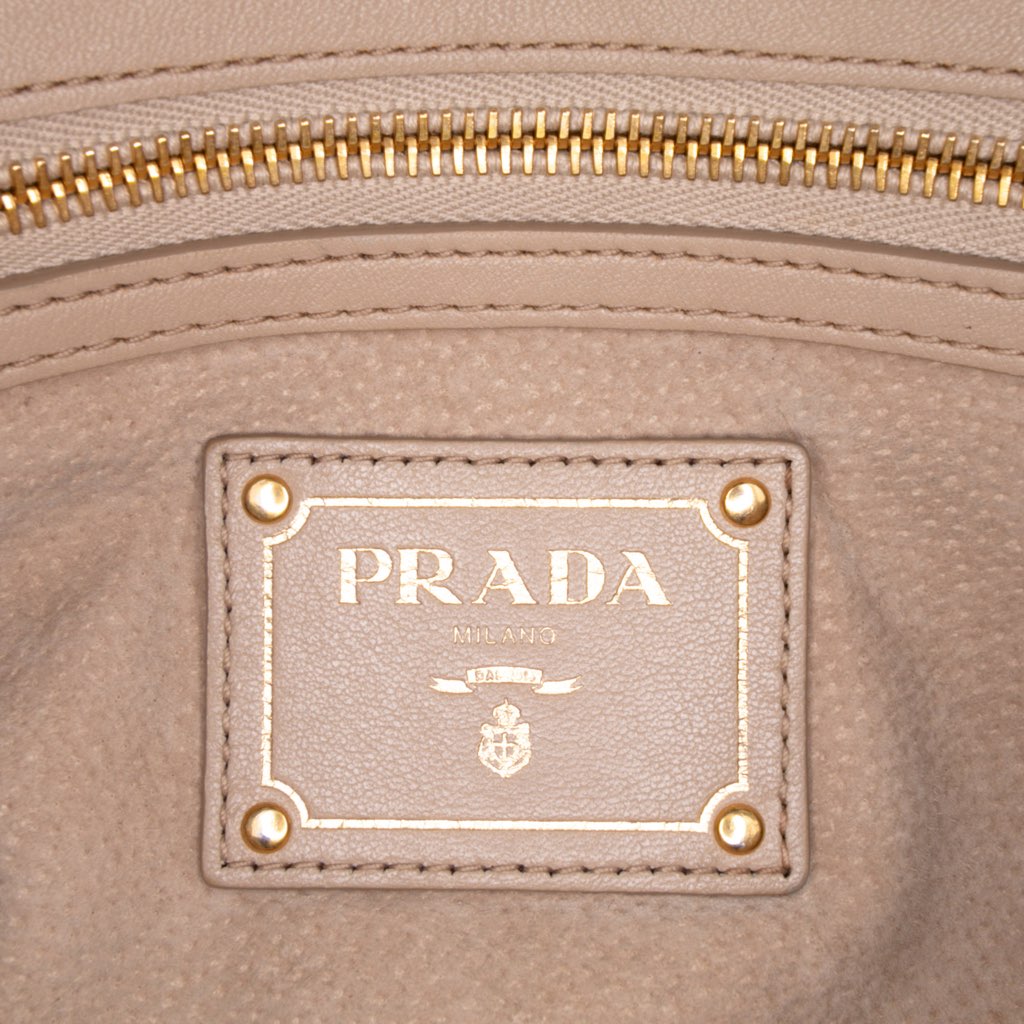 Prada Soft Calfskin Shopping Satchel - Side view