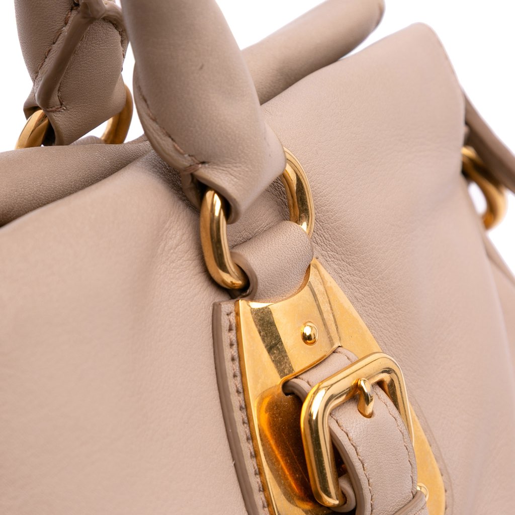 Prada Soft Calfskin Shopping Satchel - Image 12