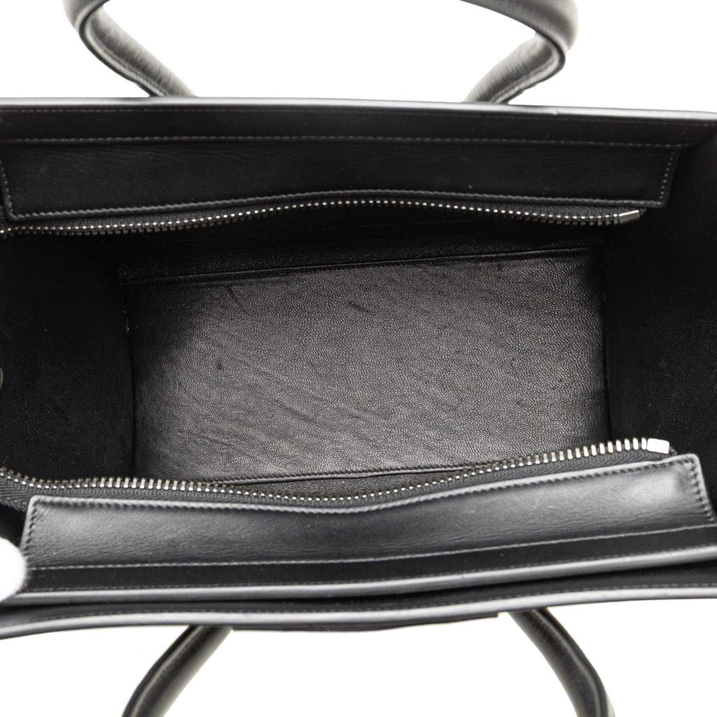 Celine Micro Tricolor Nubuck and Calfskin Luggage Tote - 4