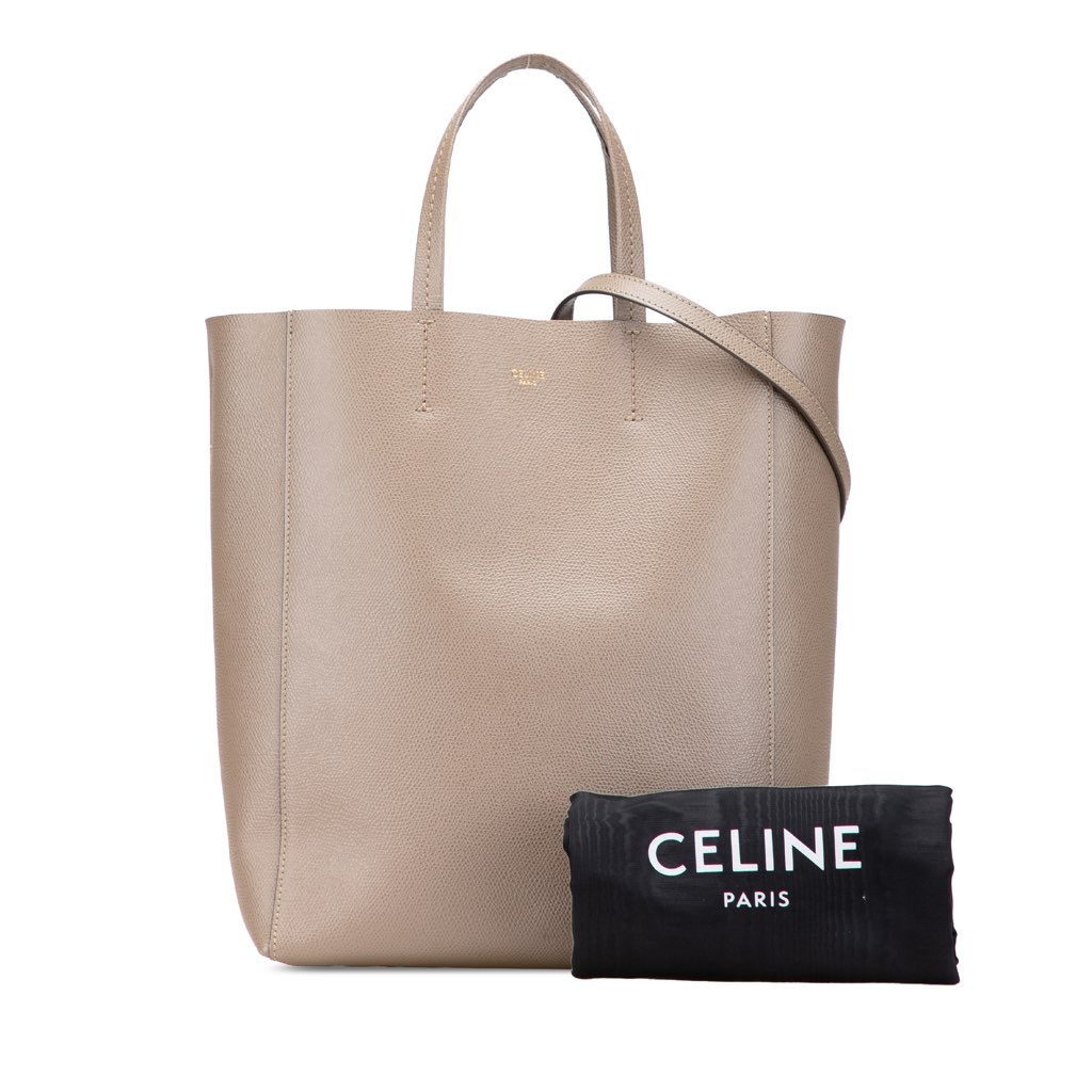 Celine Small Grained Calfskin Vertical Cabas Satchel - Image 13