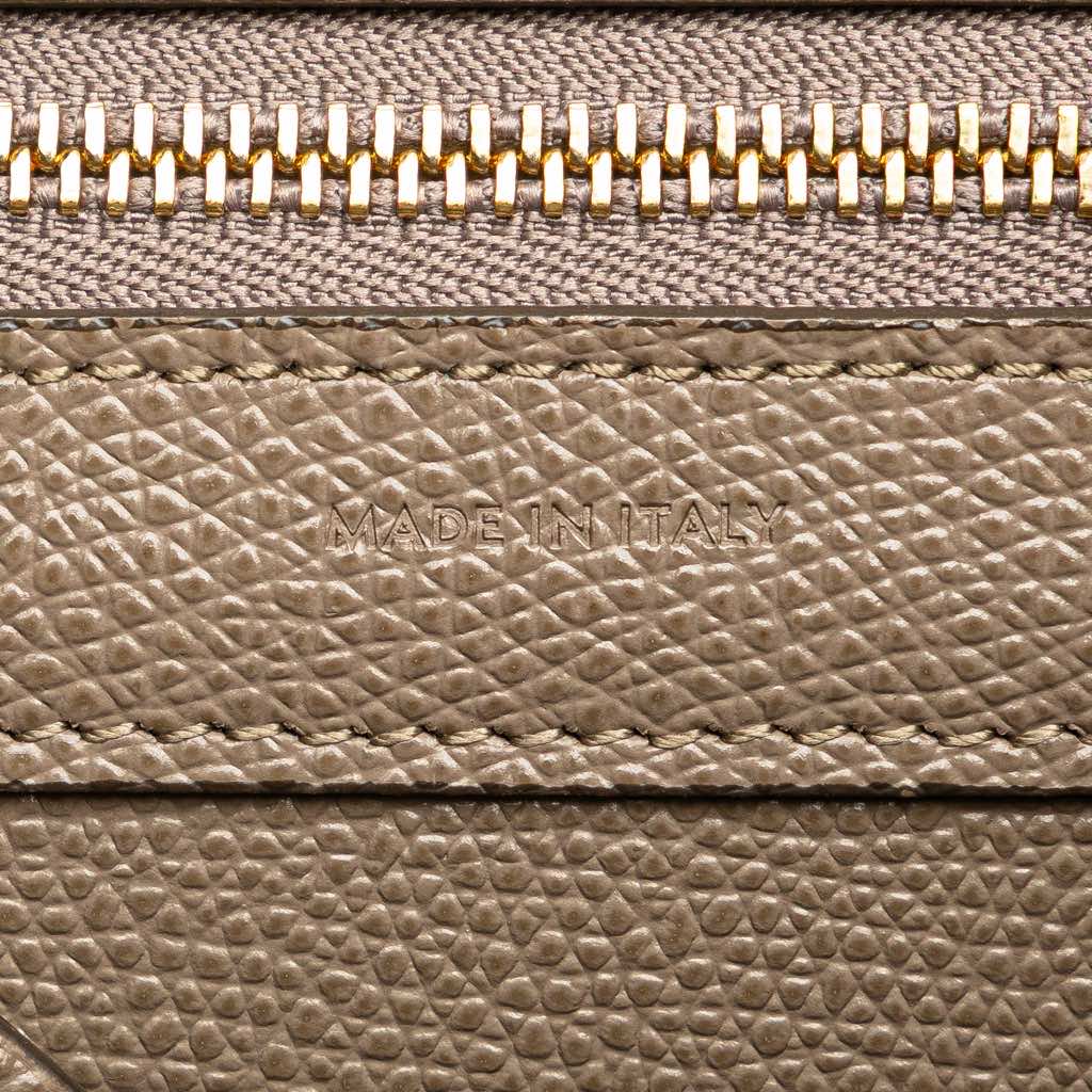 Celine Small Grained Calfskin Vertical Cabas Satchel - Detail 1