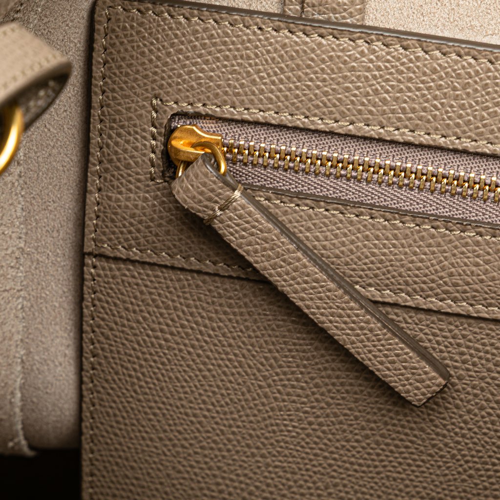 Celine Small Grained Calfskin Vertical Cabas Satchel - Image 10