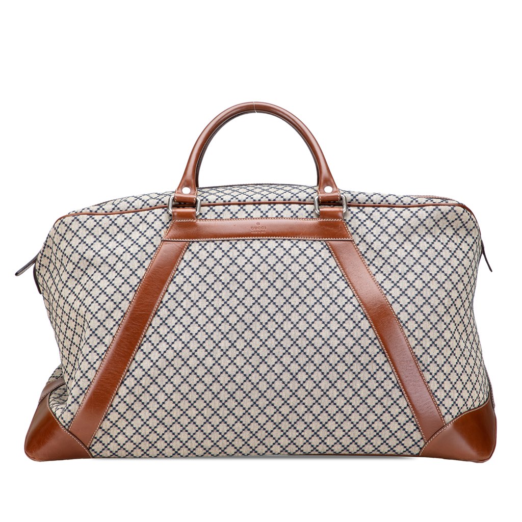 Gucci Diamante Canvas Travel Bag