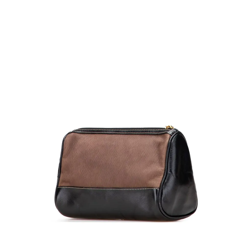 Loewe Leather Velazquez Pouch Brown Leather Good - Back View