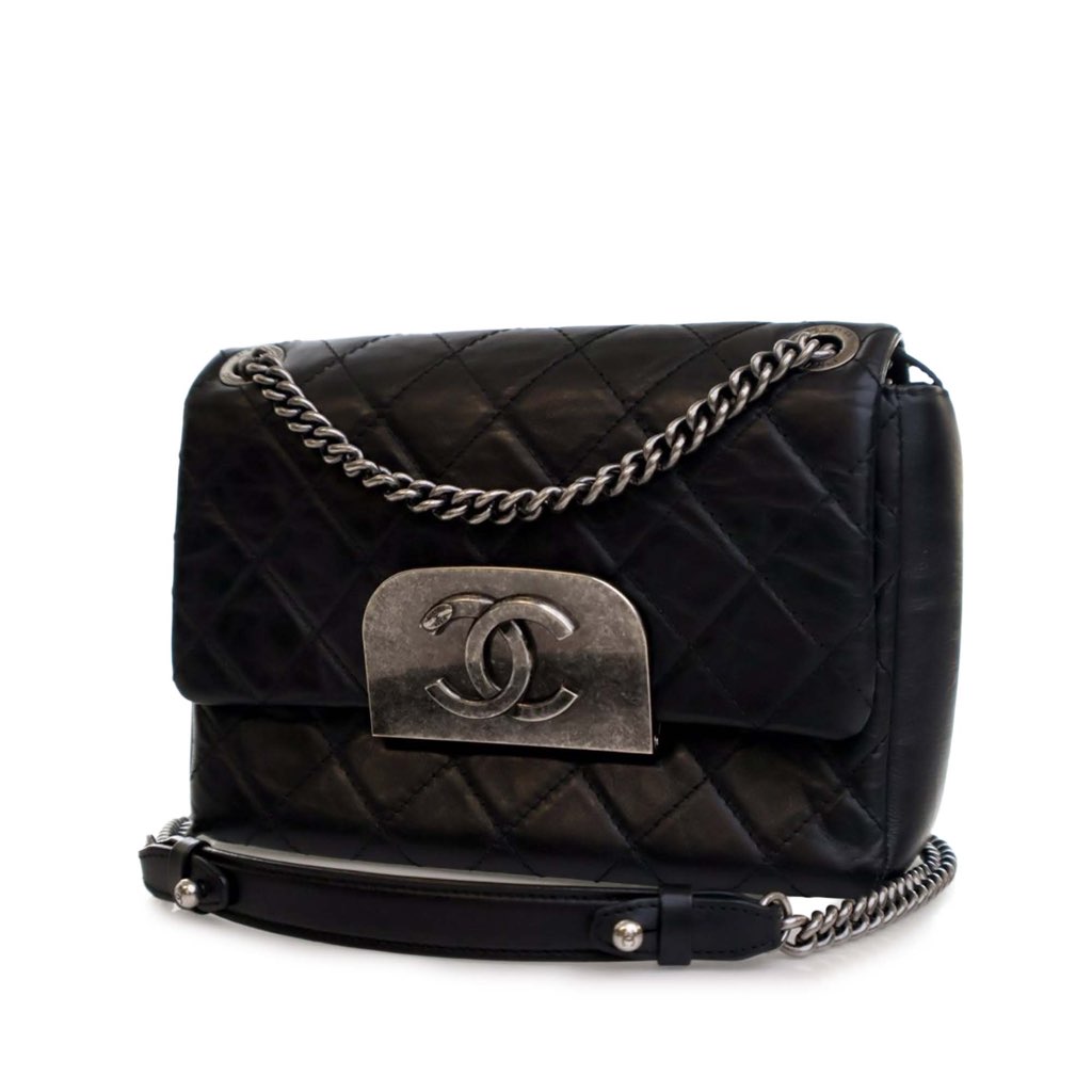 Chanel Quilted Aged Calfskin CC Square Flap - 2
