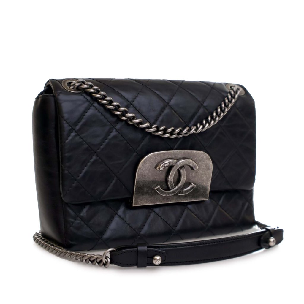 Chanel Quilted Aged Calfskin CC Square Flap - 3