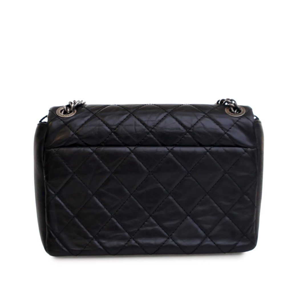 Chanel Quilted Aged Calfskin CC Square Flap - 4
