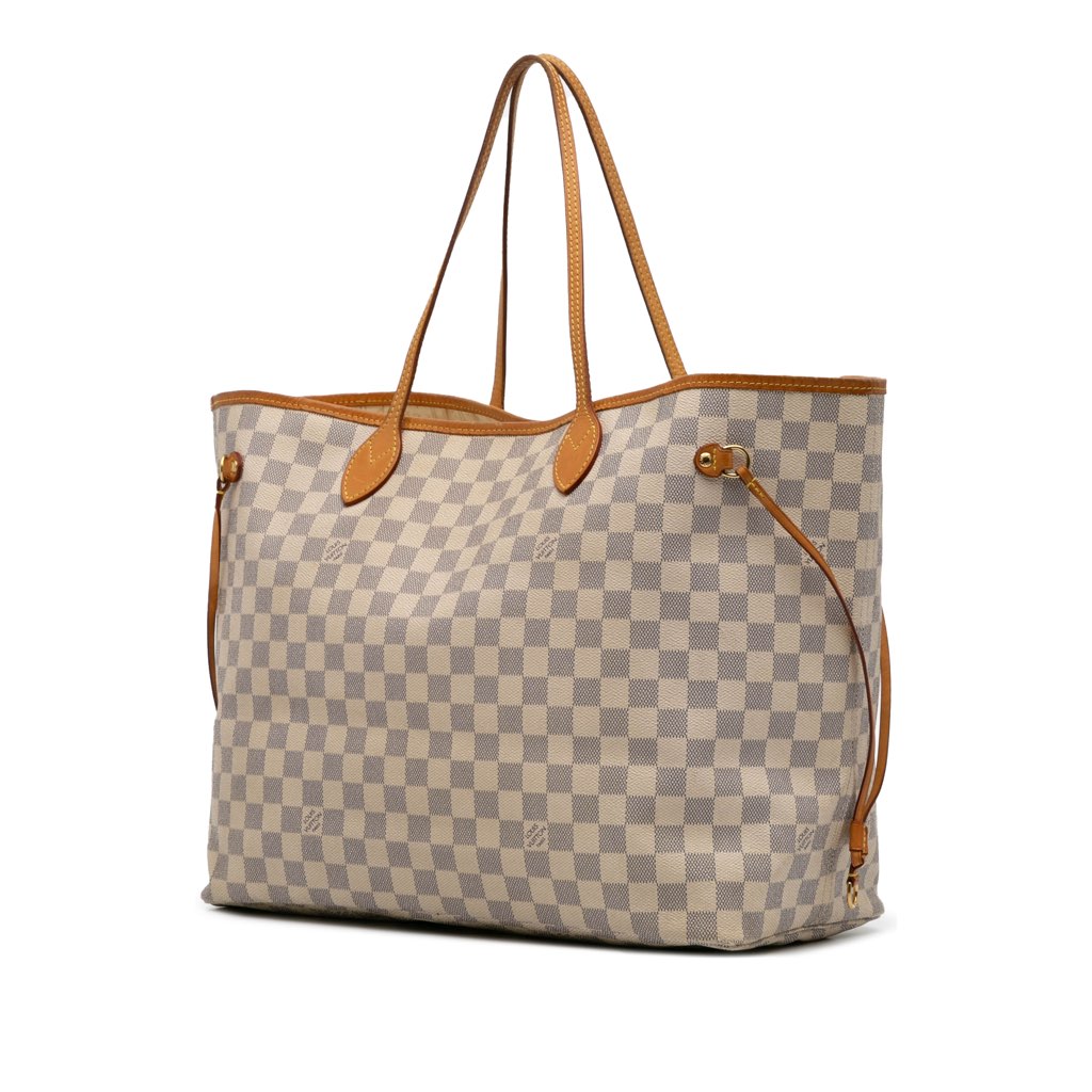 Louis Vuitton Damier Azur Neverfull GM - Back view